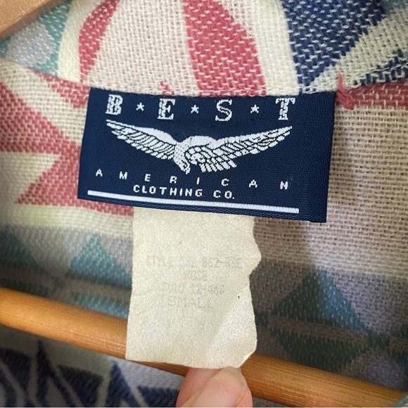 BEST AMERICAN vintage blazer southwest Aztec design women’s sz small retro EUC - Picture 6 of 16